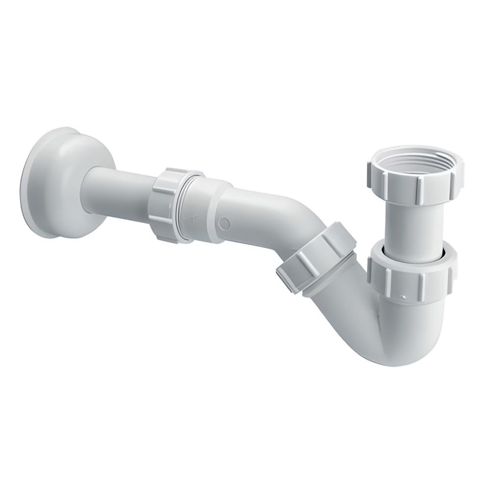 Syfon bidetowy rurowy 1 1/4"x32 z przedłużką i rozetą HC23 McALPINE
