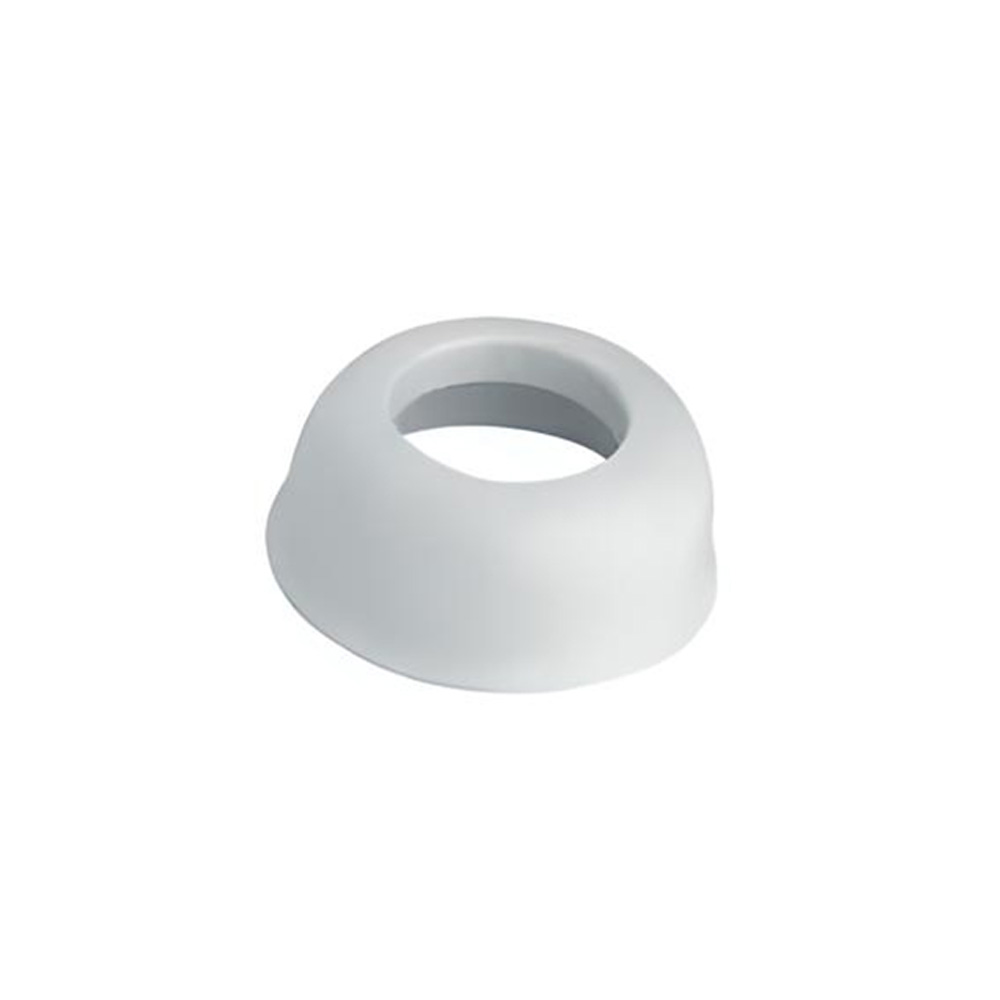 Biała rozeta maskująca fi 40 mm, głęboka, wypukła, do rur, model F40 McALPINE