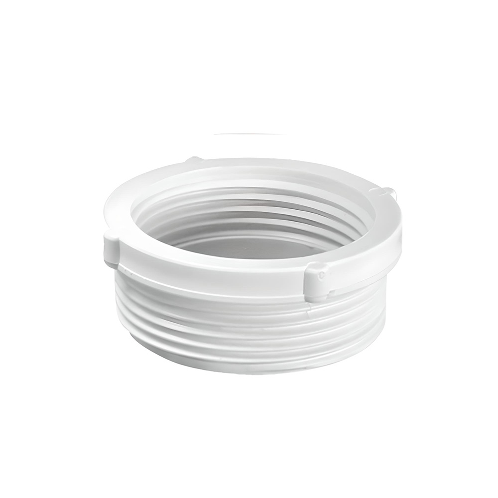 Biała redukcja zewnętrzno-wewnętrzna PVC 6/4"x5/4" z gwintem McALPINE