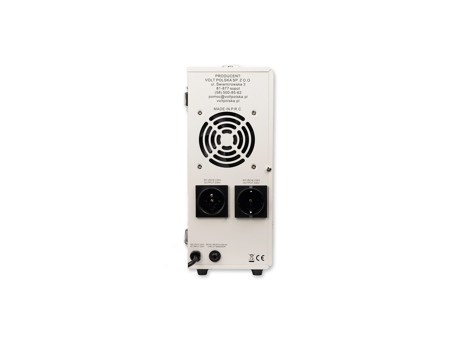 Zasilacz awaryjny SINUS PRO 900 E PLUS 12V z wentylatorem i dwoma gniazdami 230V