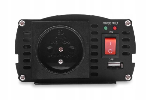 Przetwornica napięcia samochodowa IPS 600 DUO 12V 24V 230V z gniazdem i włącznikiem