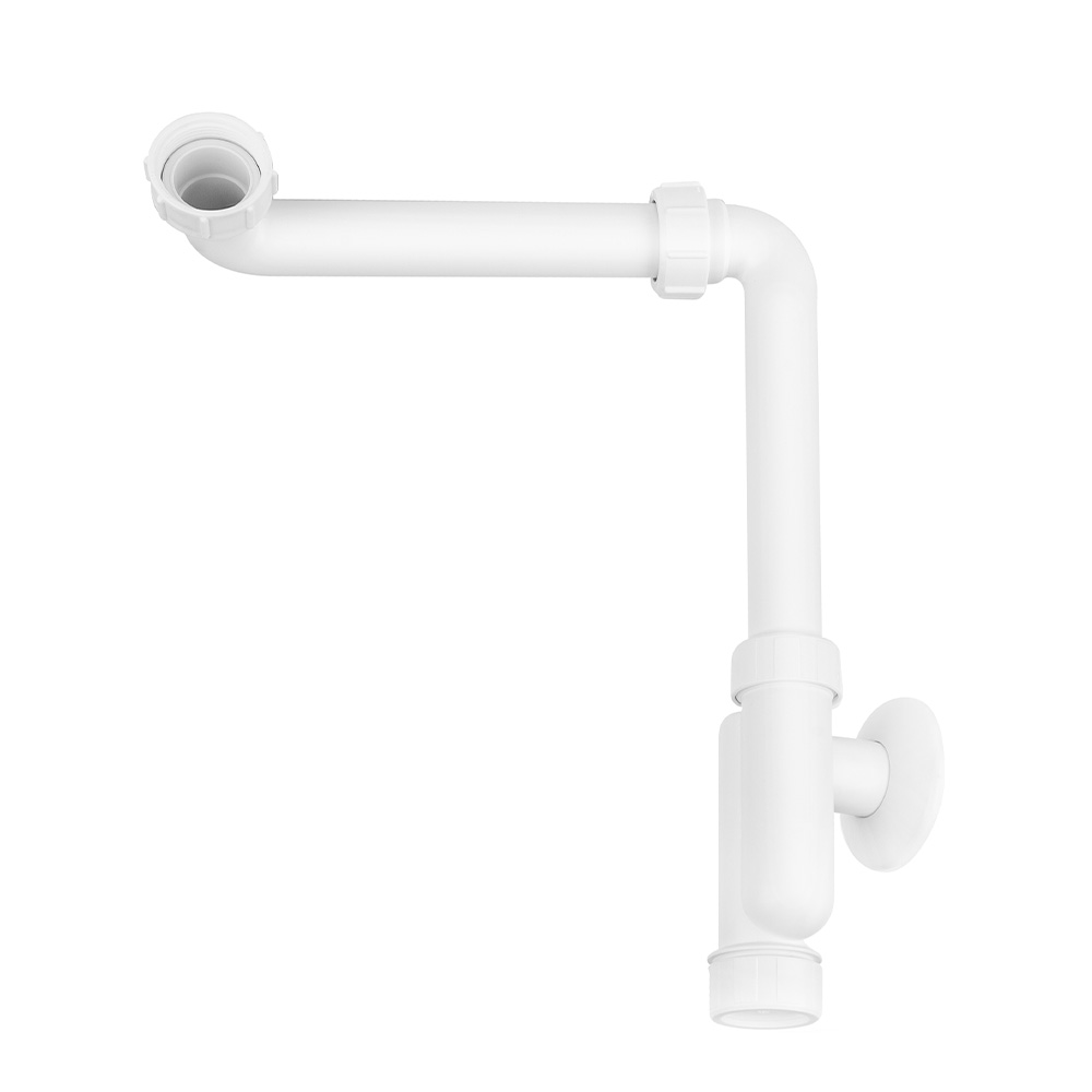 Syfon umywalkowy rurowy 5/4" x 32 mm z rewizją i kompaktową konstrukcją McAlpine