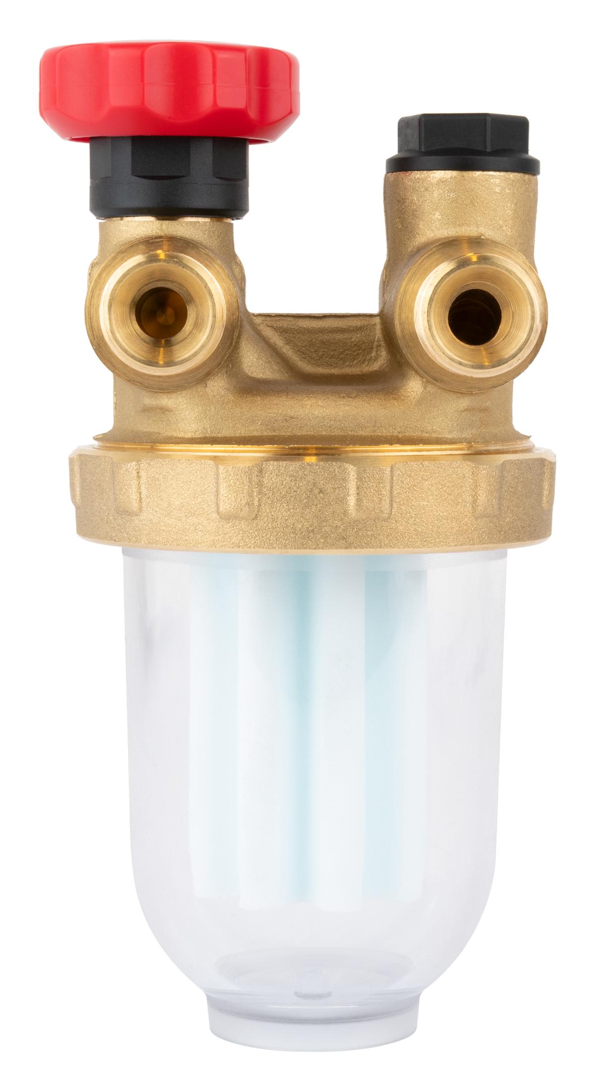 Filtr olejowy dwururowy Z500Si z mosiężnym korpusem i plastikowym wkładem, 200 l/h