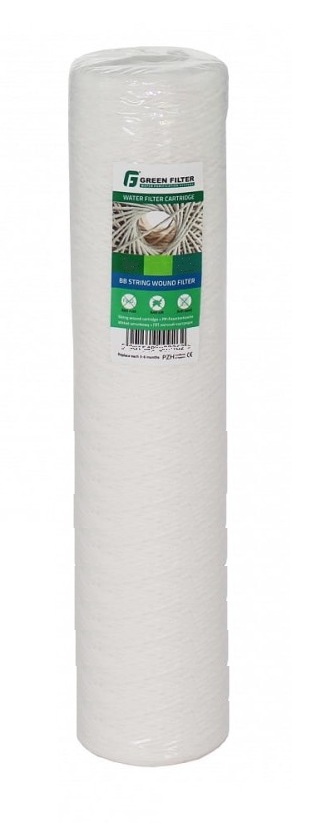 Wkład sznurkowy filtrujący Green Filter 20 cali 5 mikronów do wstępnej filtracji wody