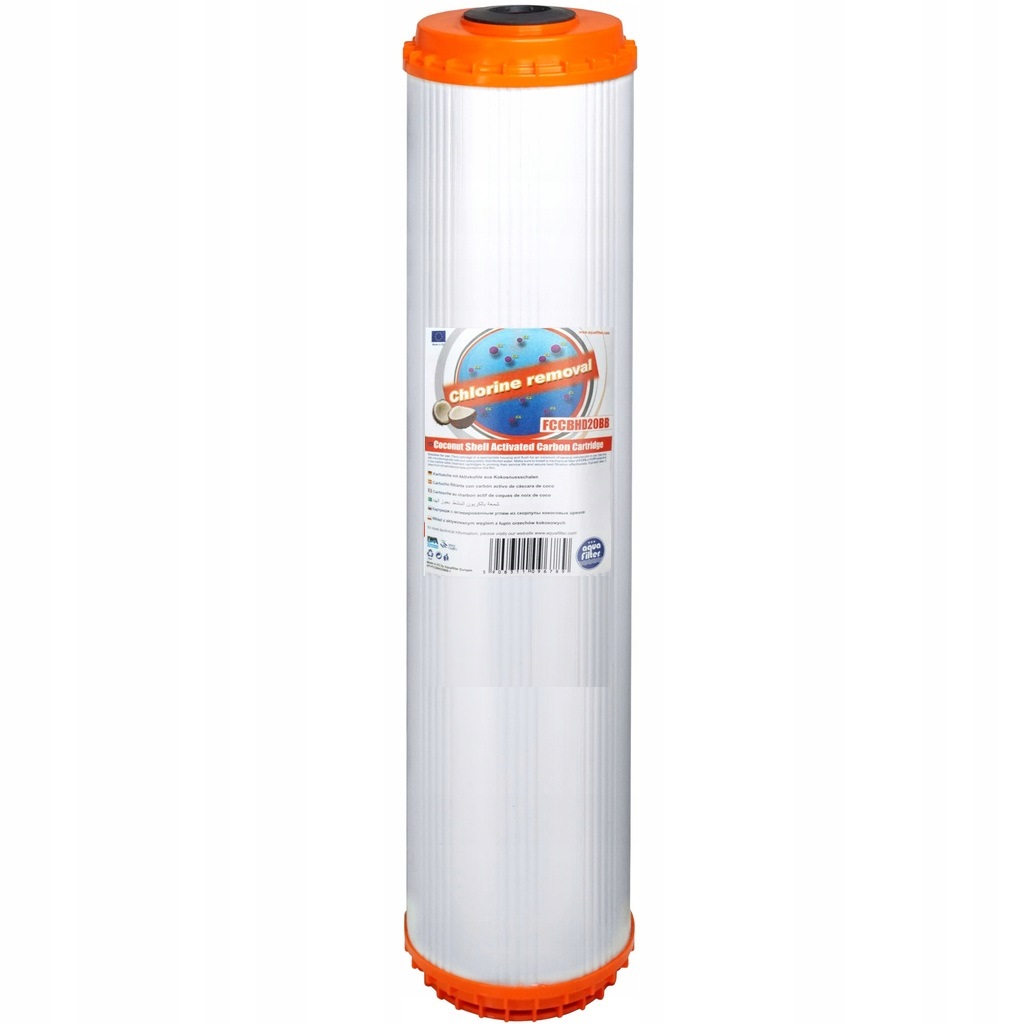 Wkład węglowy Big Blue 20 cali FBBBHD20BB do wody z filtrem końcowym