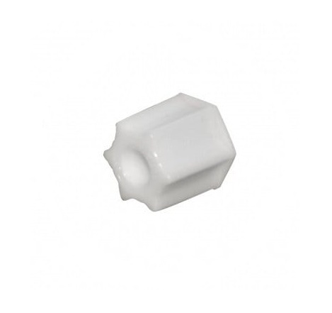 Nakrętka JACO 3/8 cala z gwintem wewnętrznym z białego tworzywa PVC