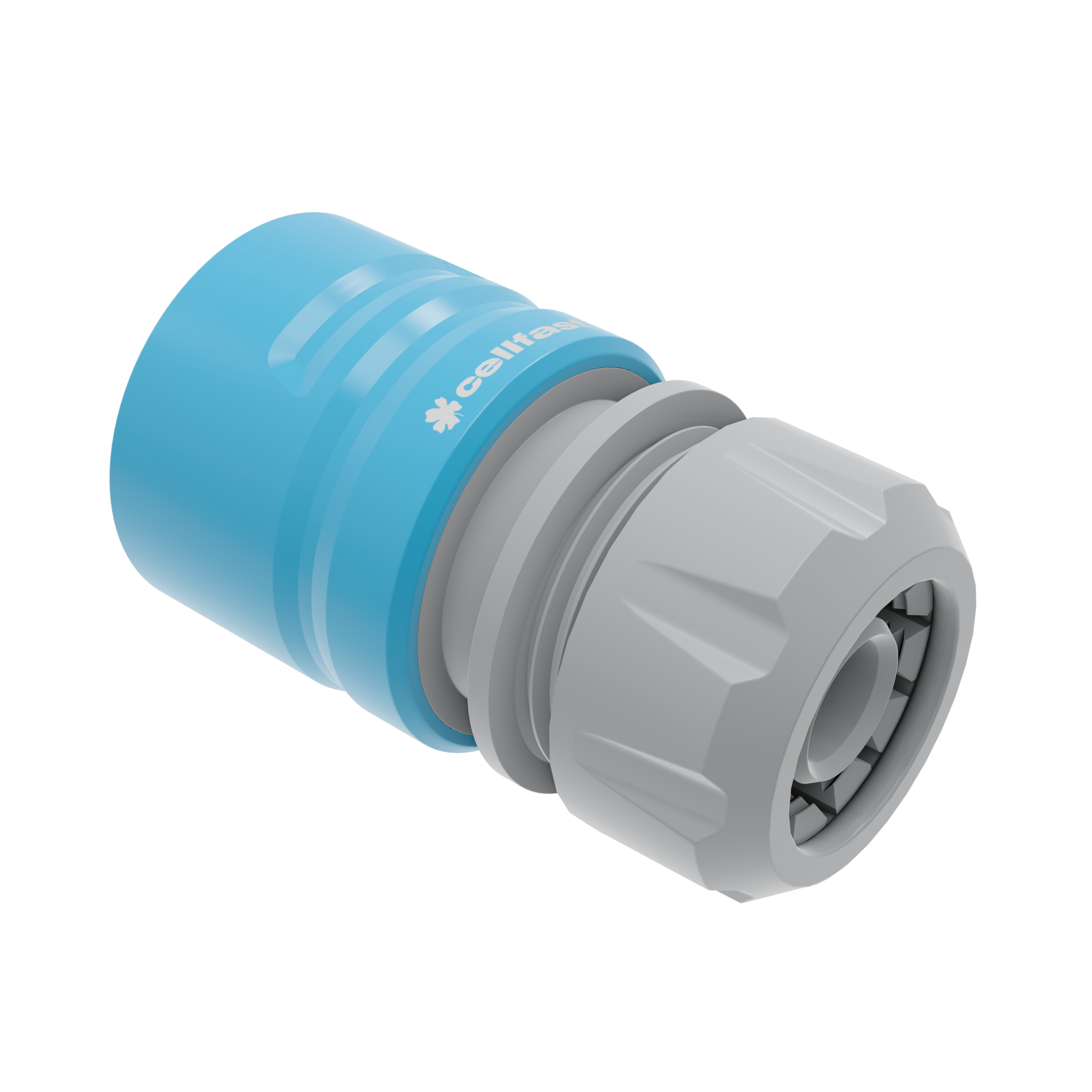 Szybkozłącze przelot CELLPRO 1/2″ – 5/8″ z tworzywa z zaciskami i stalowymi elementami