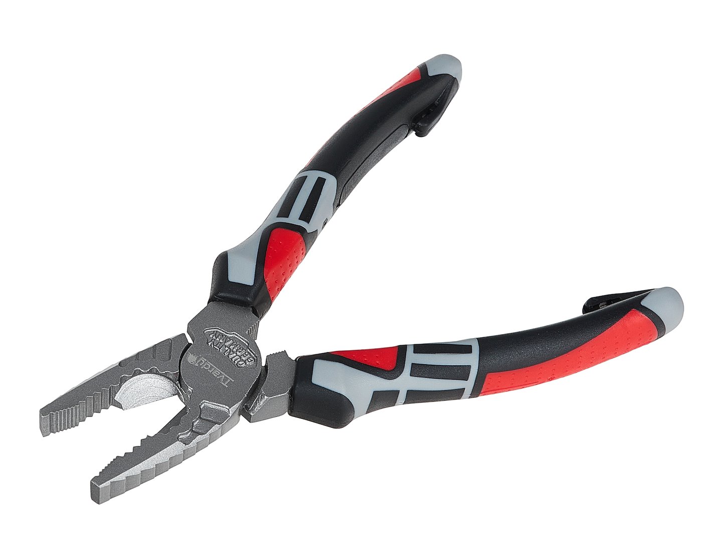 Szczypce uniwersalne 160mm CrV z ergonomiczną, antypoślizgową, dwukomponentową rękojeścią i ząbkowanymi szczękami