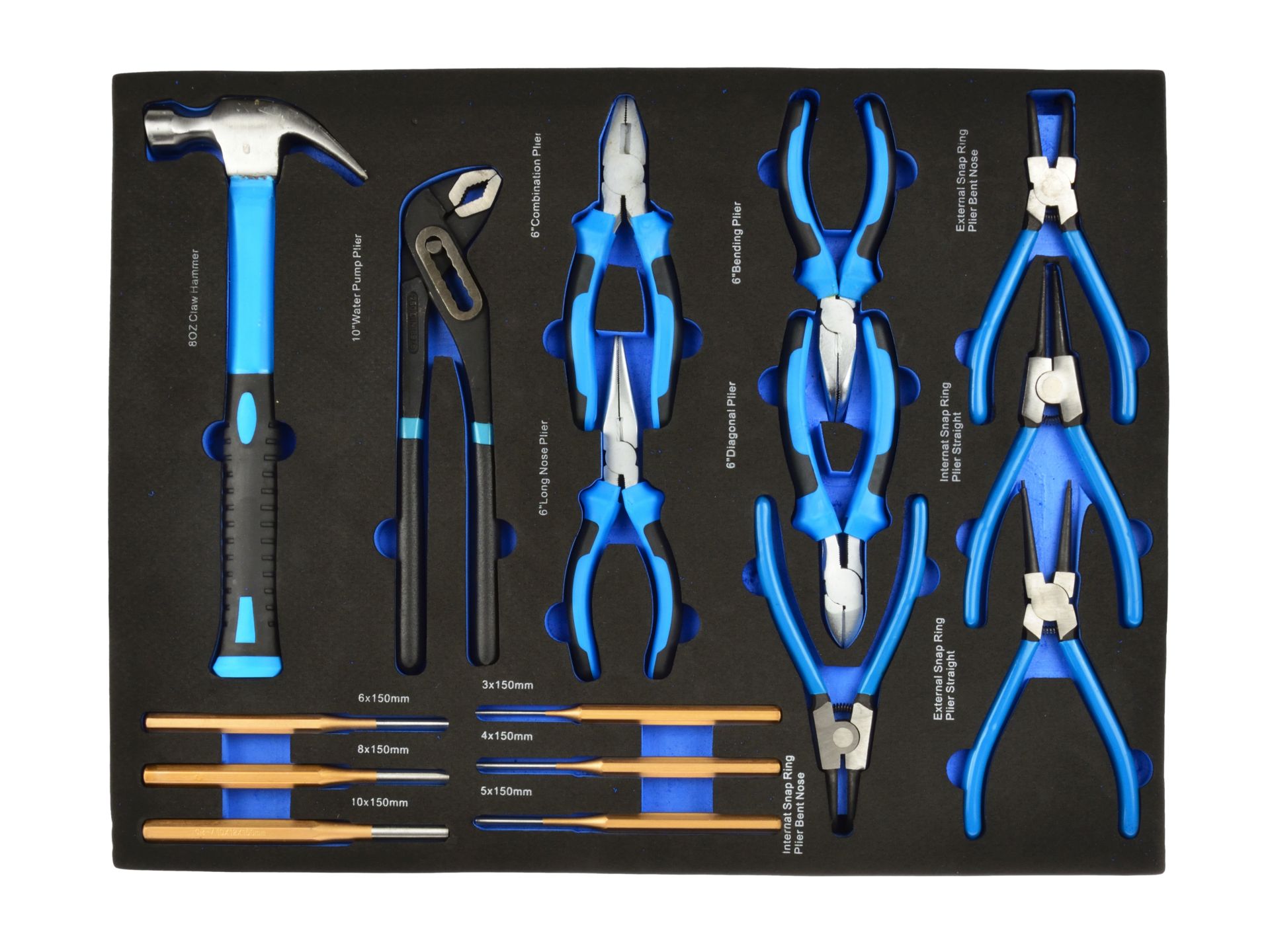 zestaw szczypiec młotki