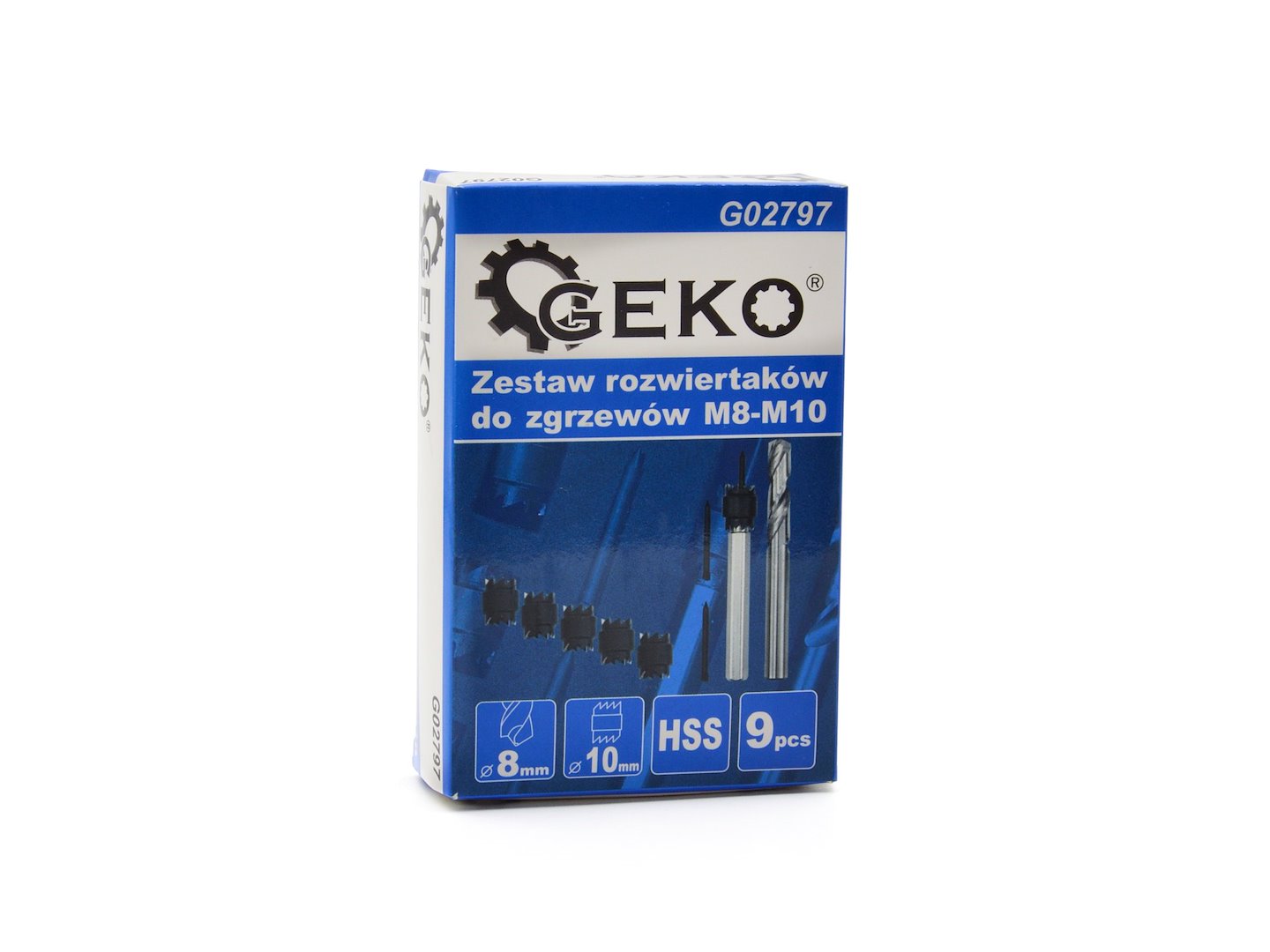 Opakowanie GEKO z zestawem rozwiertaków M8-M10
