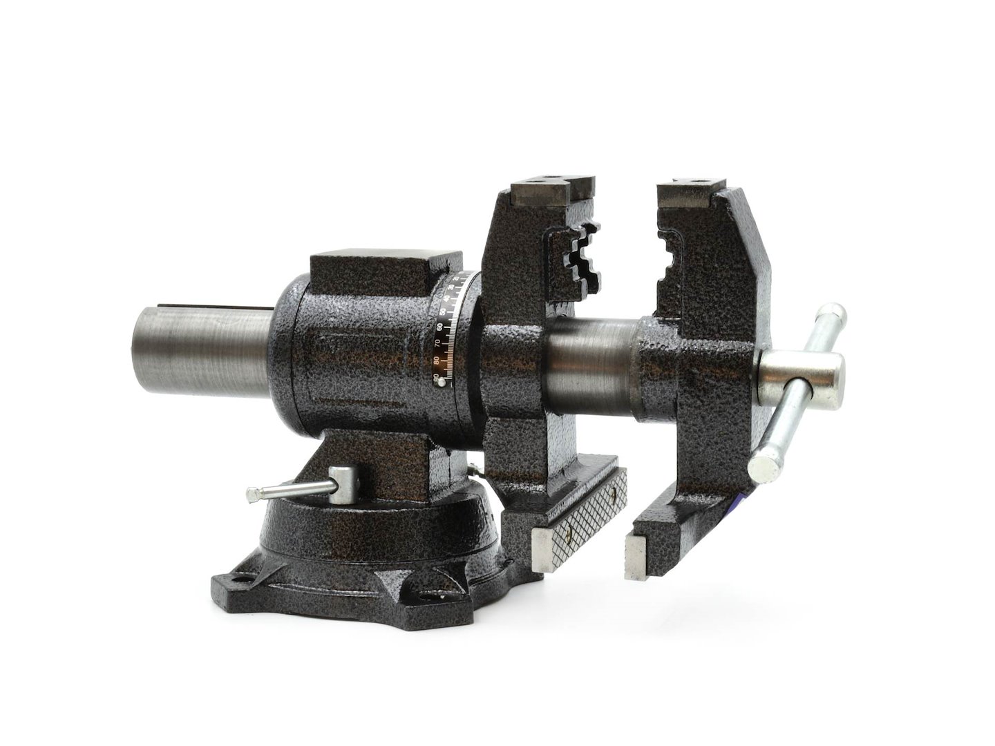 Imadło obrotowe 125 mm z uchwytem na rurę